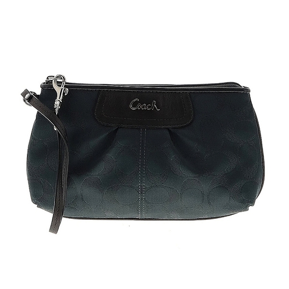 Coach Black Classic Wristlet - 8" L, 5" H, 2" D - Picture 3 of 14